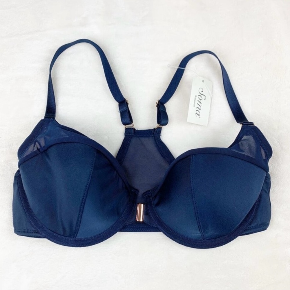 Soma Sensual front closure Deep Blue Women's Bra